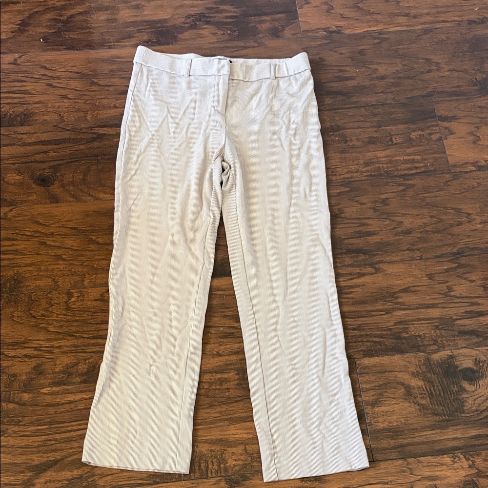 Amanda & Chelsea Cream Textured Dress Pants SZ 8